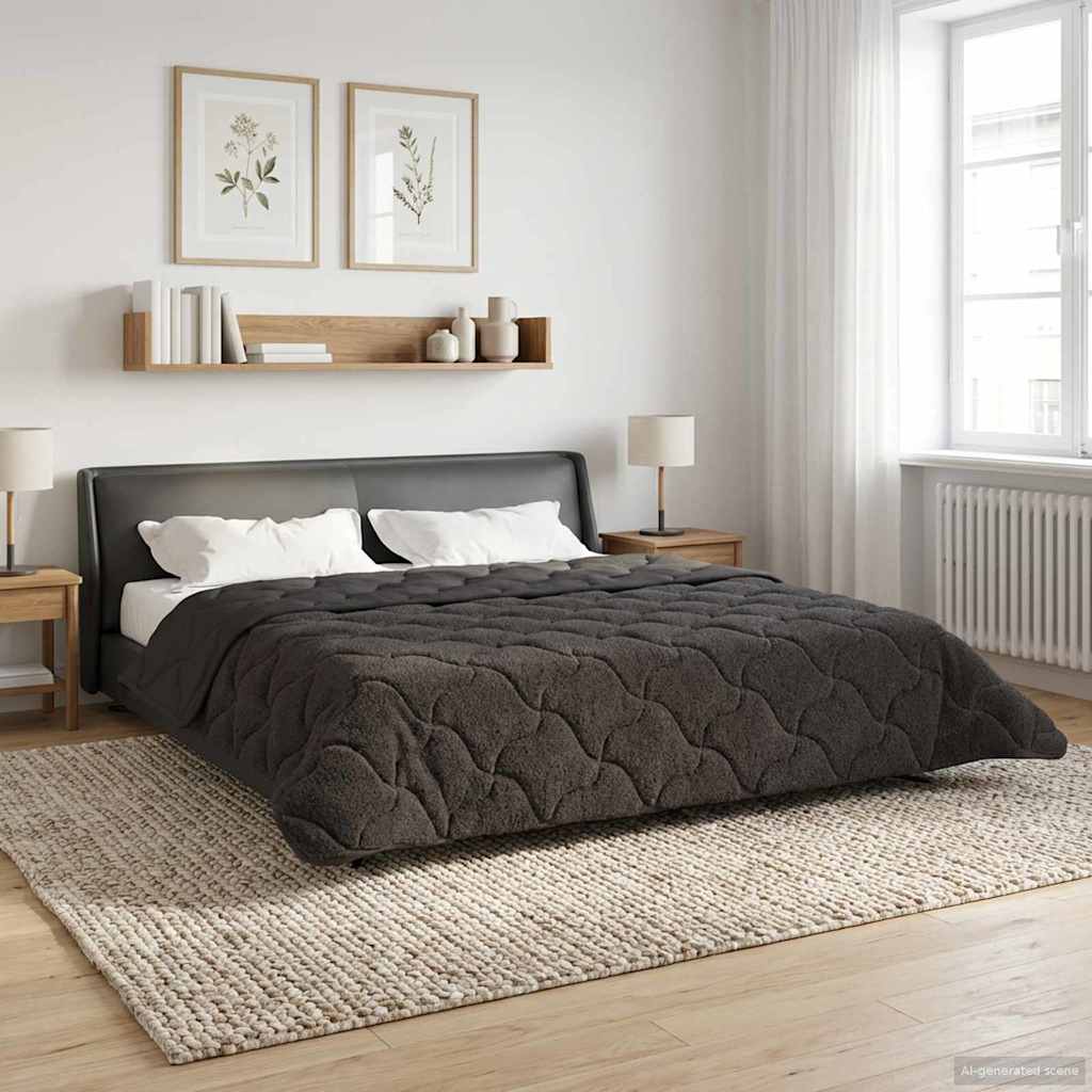 Winter Dekbed Gekwilt Antraciet 220 x 240 cm image 4
