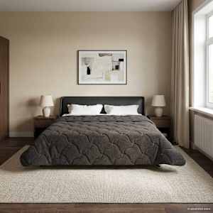 Zimska posteljnina Šonerisan Antracit 220 x 240 cm