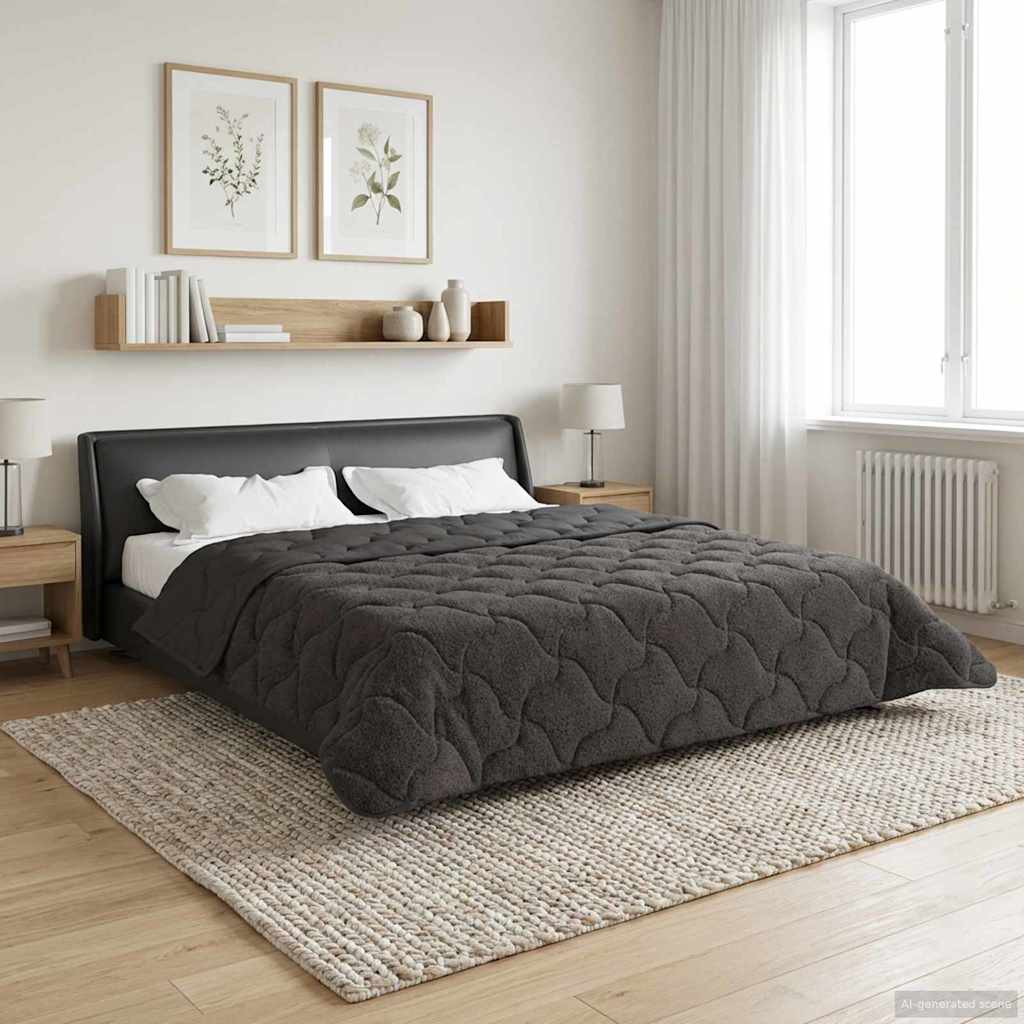 Winter Dekbed Gekwilt Antraciet 220 x 260 cm image 1