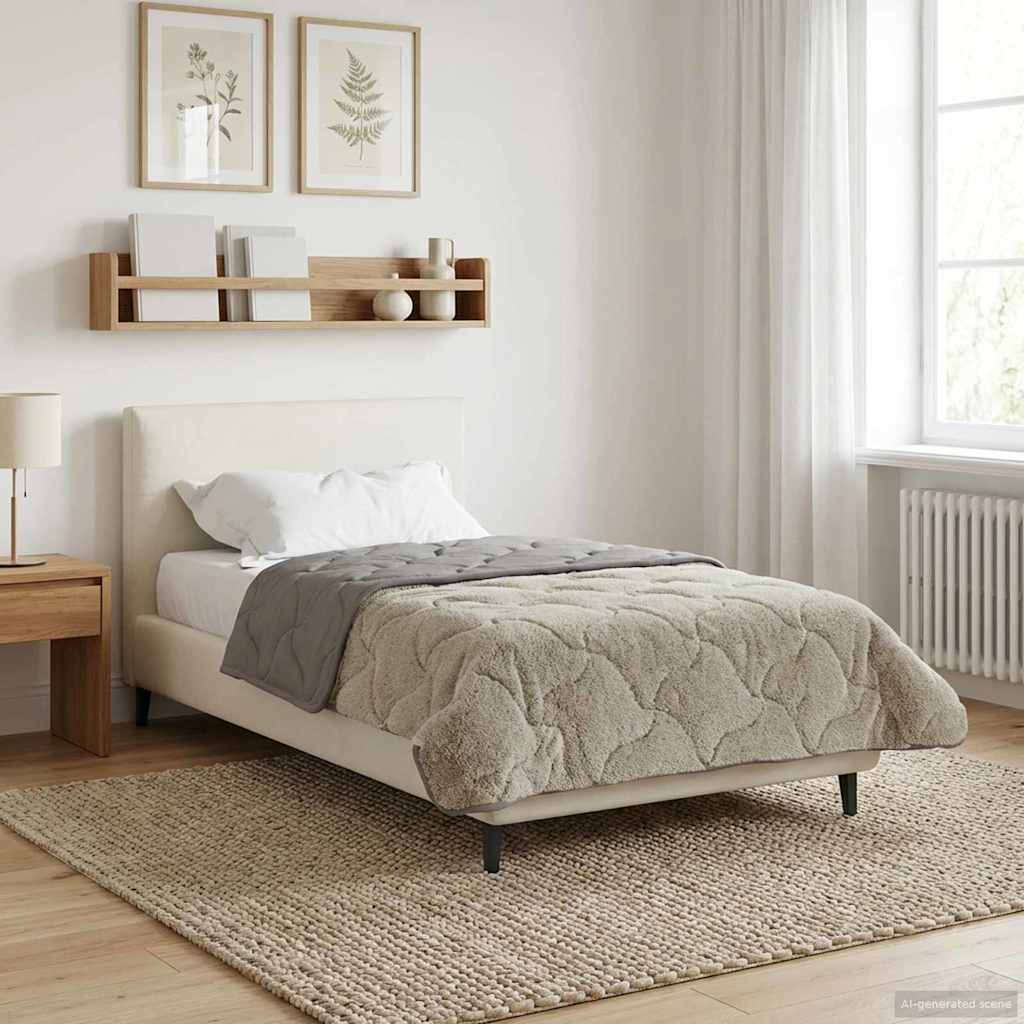 vidaXL Duvet de iarnă Patos Gri deschis 140 x 220 cm
