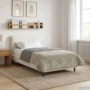 Zimska posteljnina Šonerisan Svetlo siva 140 x 220 cm