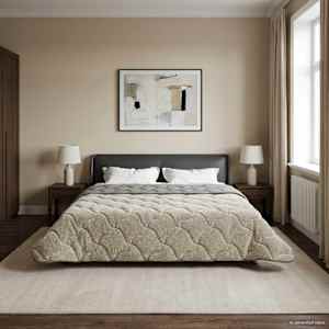 Zimska posteljnina Šonerisan Svetlo siva 200 x 240 cm