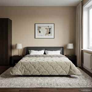 Zimska posteljnina Šonerisan Svetlo siva 200 x 220 cm