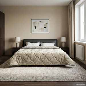 Zimska posteljnina Šonerisan Svetlo siva 220 x 240 cm