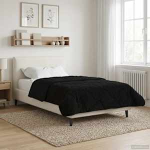 Zimní přikrývka Černá 155 x 220 cm Mikrovlákno a teddy fleece - obrázek 4