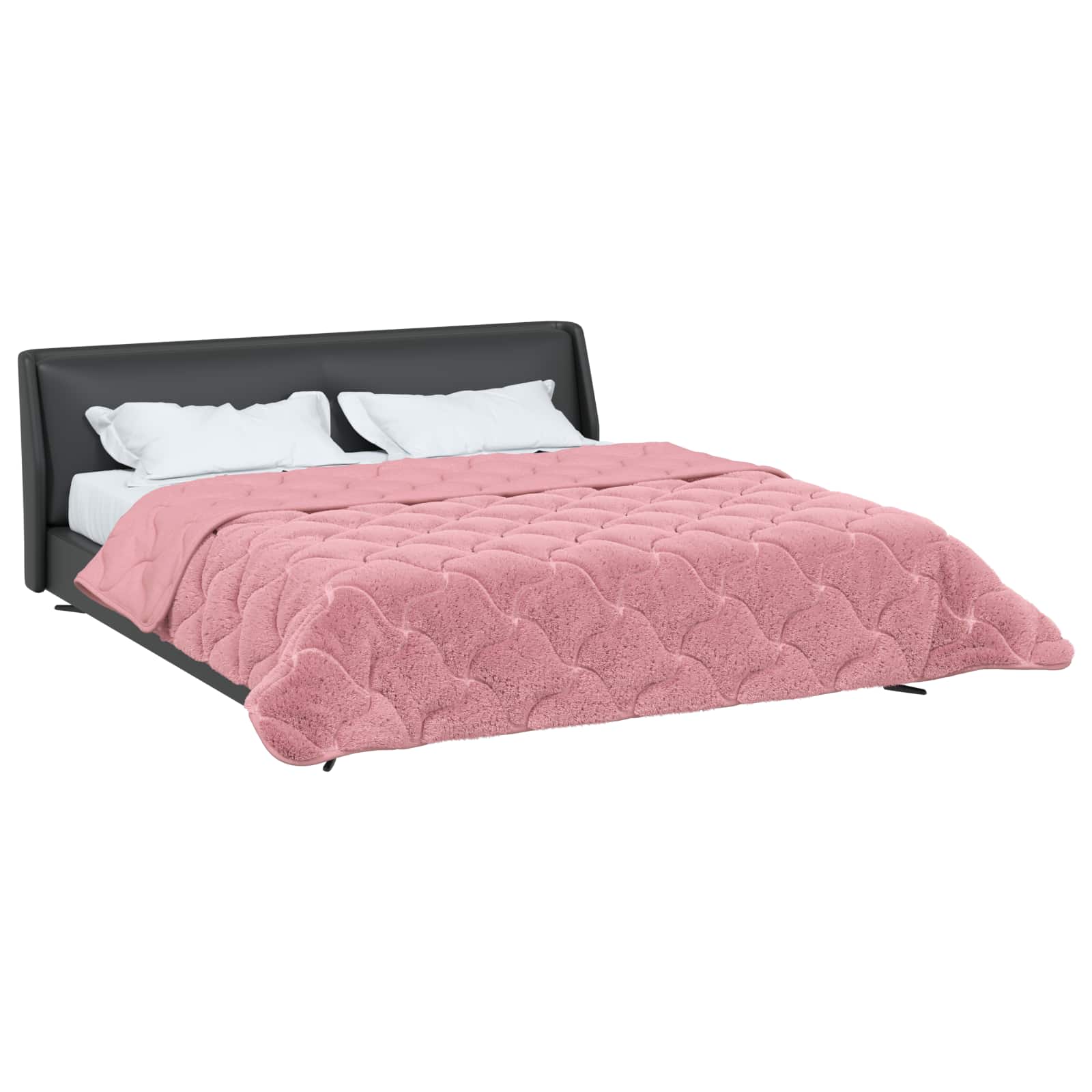 Winter Dekbed Roze 220 x 240 cm Microfiber en Teddy fleece image 3