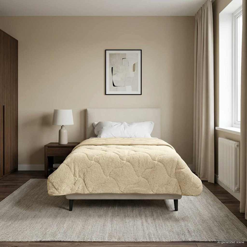 Winter Dekbed Crème 135 x 220 cm Microfiber en Teddy fleece image 4