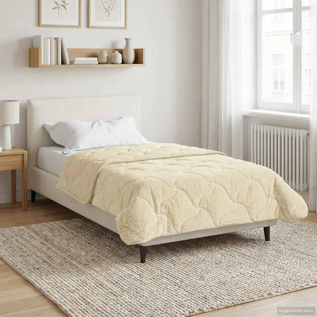 Winter Dekbed Crème 155 x 220 cm Microfiber en Teddy fleece image 1