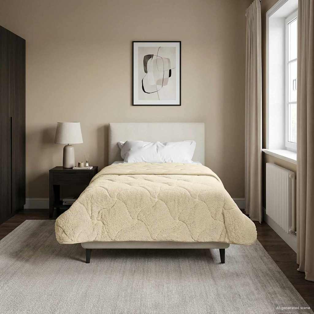 Winter Dekbed Crème 155 x 220 cm Microfiber en Teddy fleece image 4