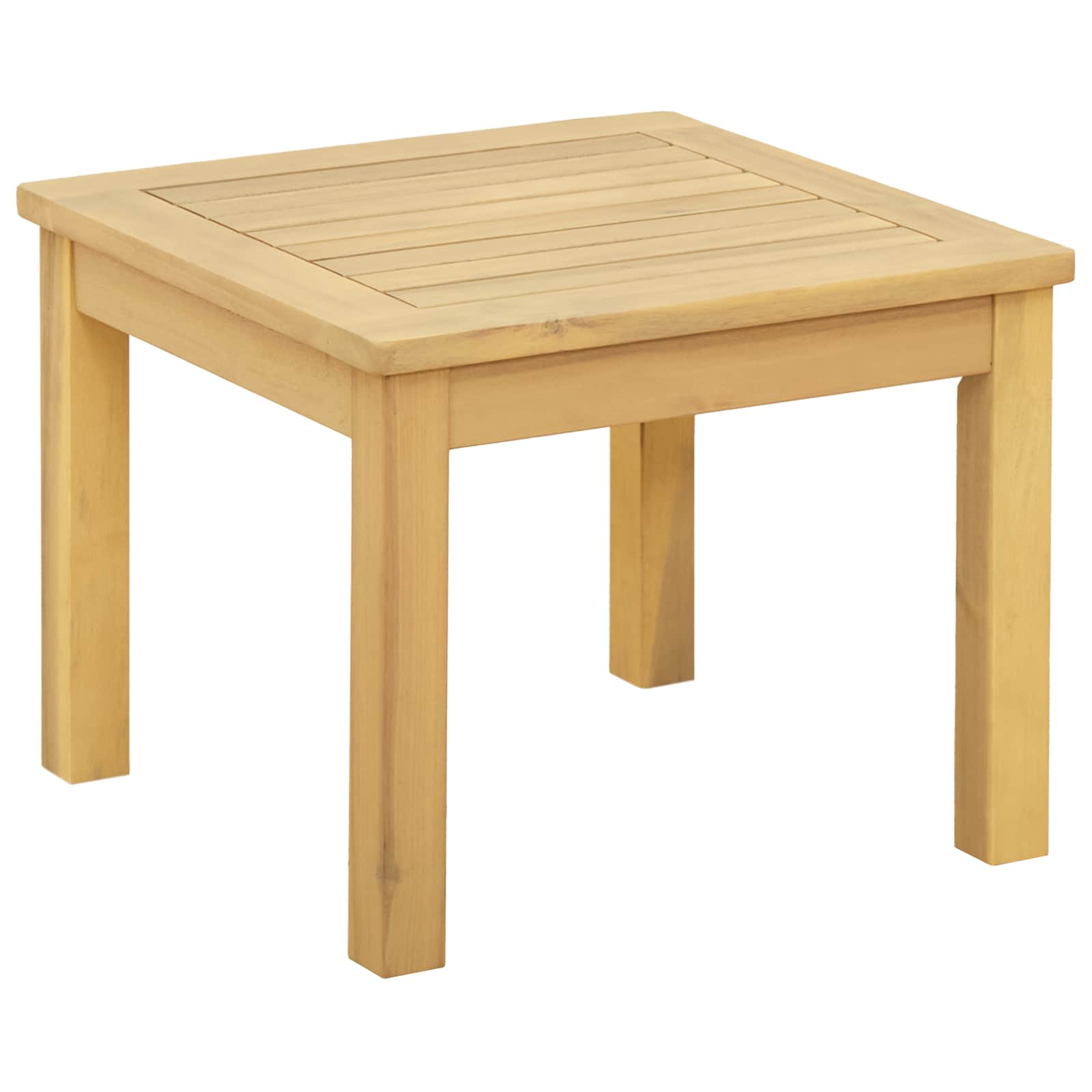 vidaXL Couchtisch Helles Akazienholz 45 x 45 x 36 cm Massivholz Akazie