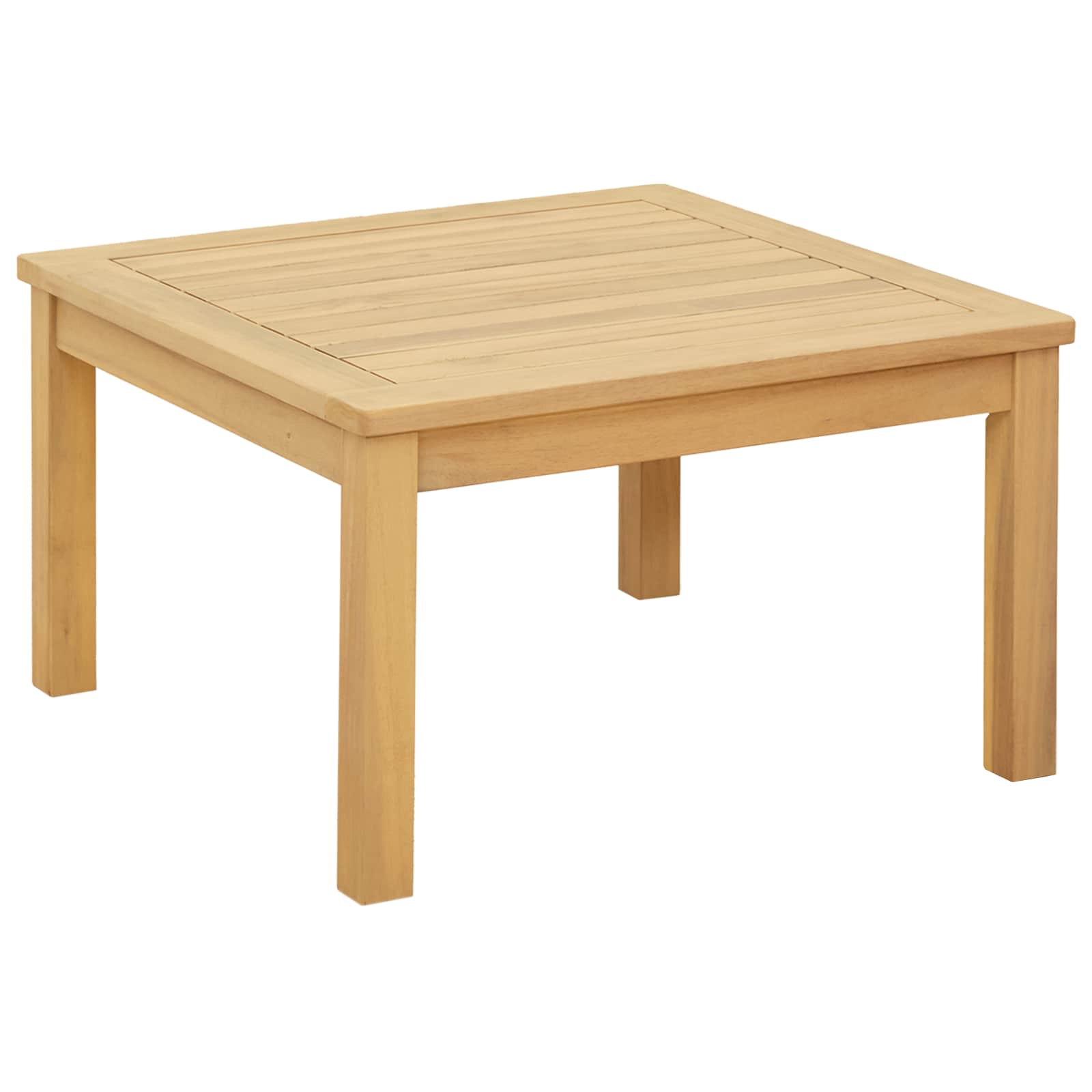 vidaXL Couchtisch Helles Akazienholz 60 x 60 x 36 cm Massivholz Akazie