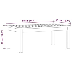 Konferenční stolek Světlá akácie 90 x 50 x 36 cm - obrázek 7