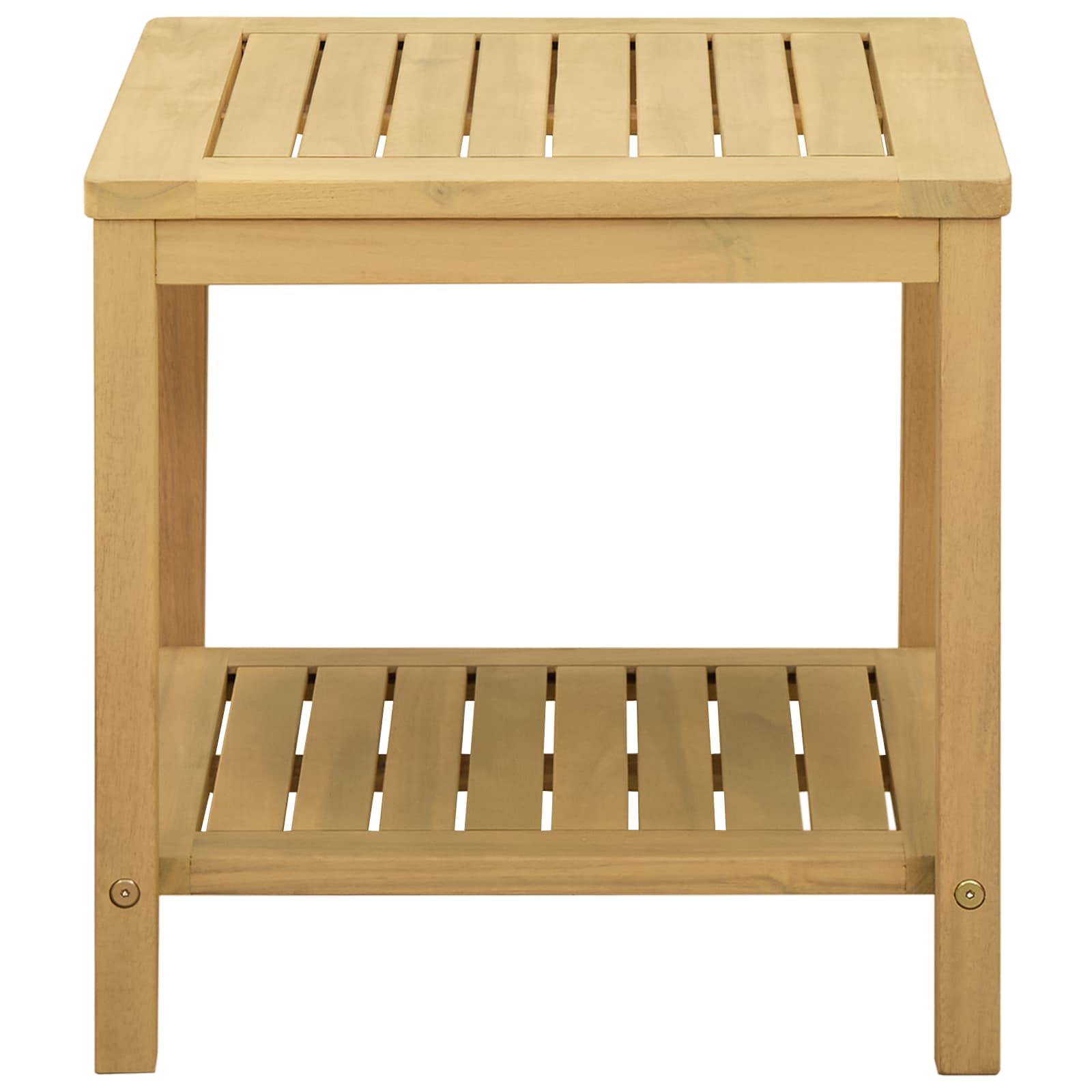 Bijzettafel Olie naturel 45 x 45 x 45 cm Massief Acaciahout image 5