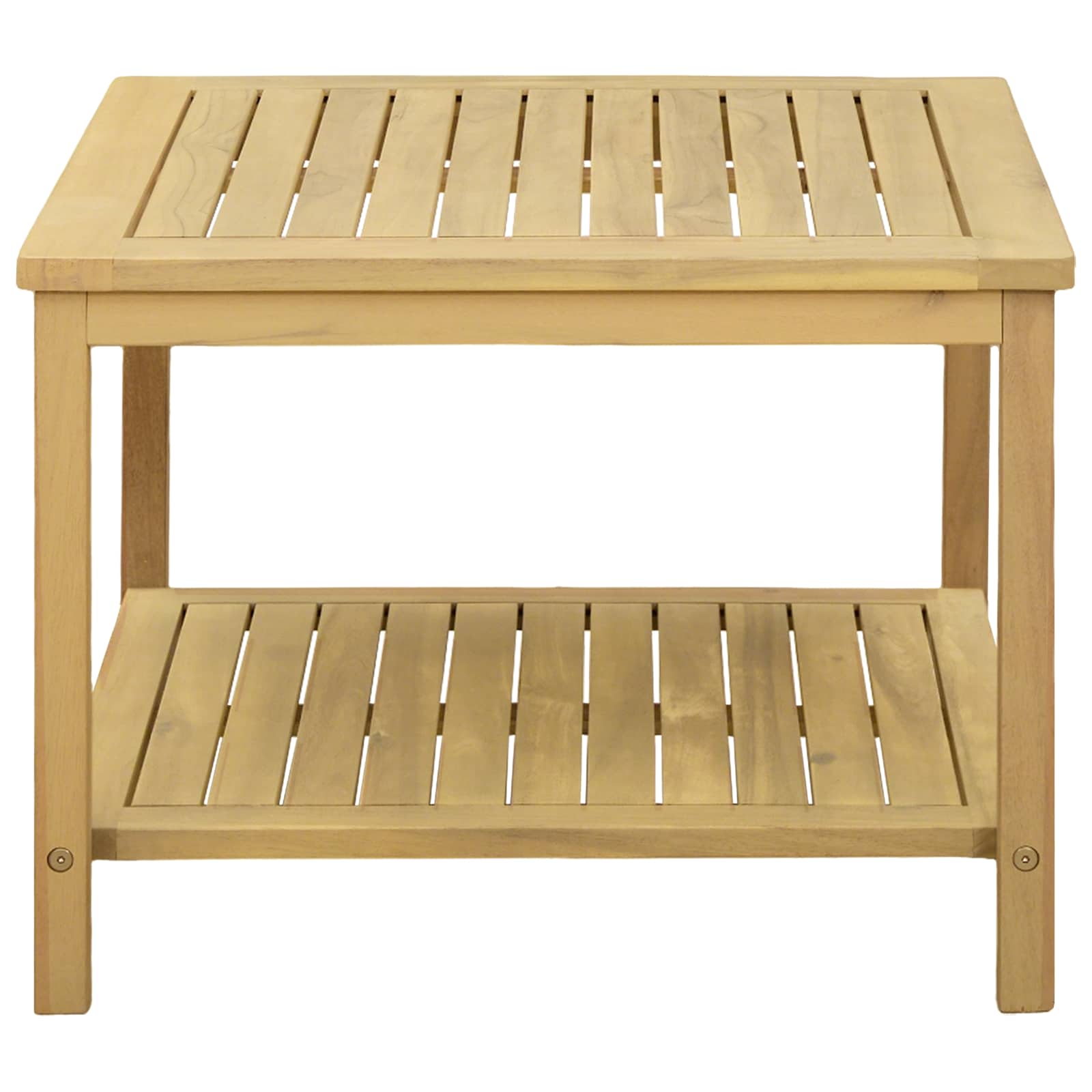 Bijzettafel Olie naturel 60 x 60 x 45 cm Massief Acaciahout image 5