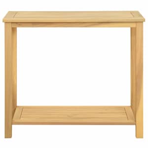 Zahradní konzolový stůl s policí Světlá akácie 80 x 35 x 75 cm - obrázek 2