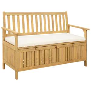 Klop s prostorom za shranjevanje z blazino 120 x 63 x 84 cm