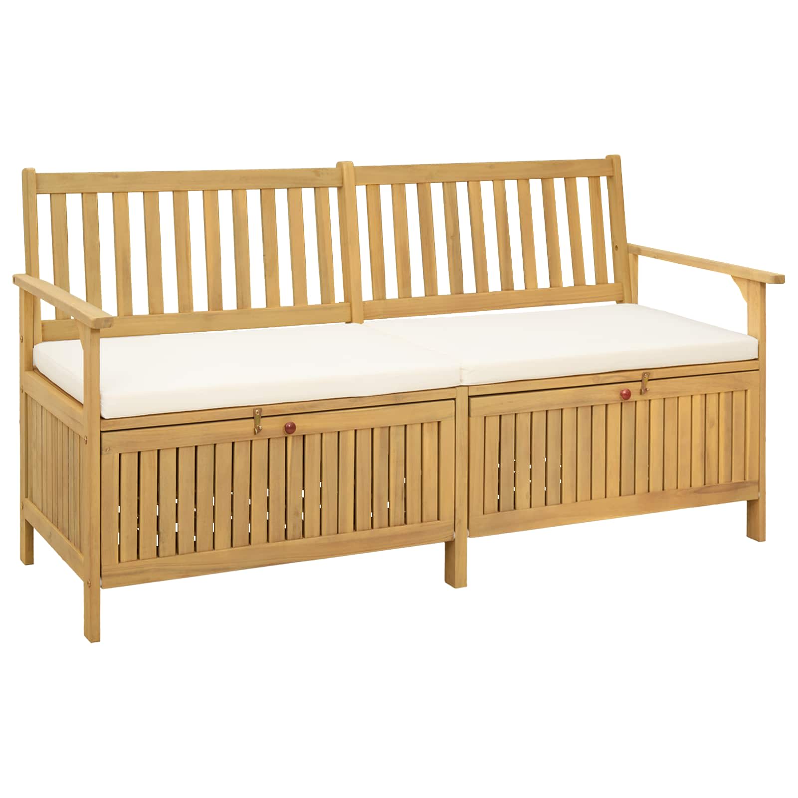 vidaXL Bancă cu spațiu de depozitare cu pernă cu ușă 170 x 63 x 84 cm