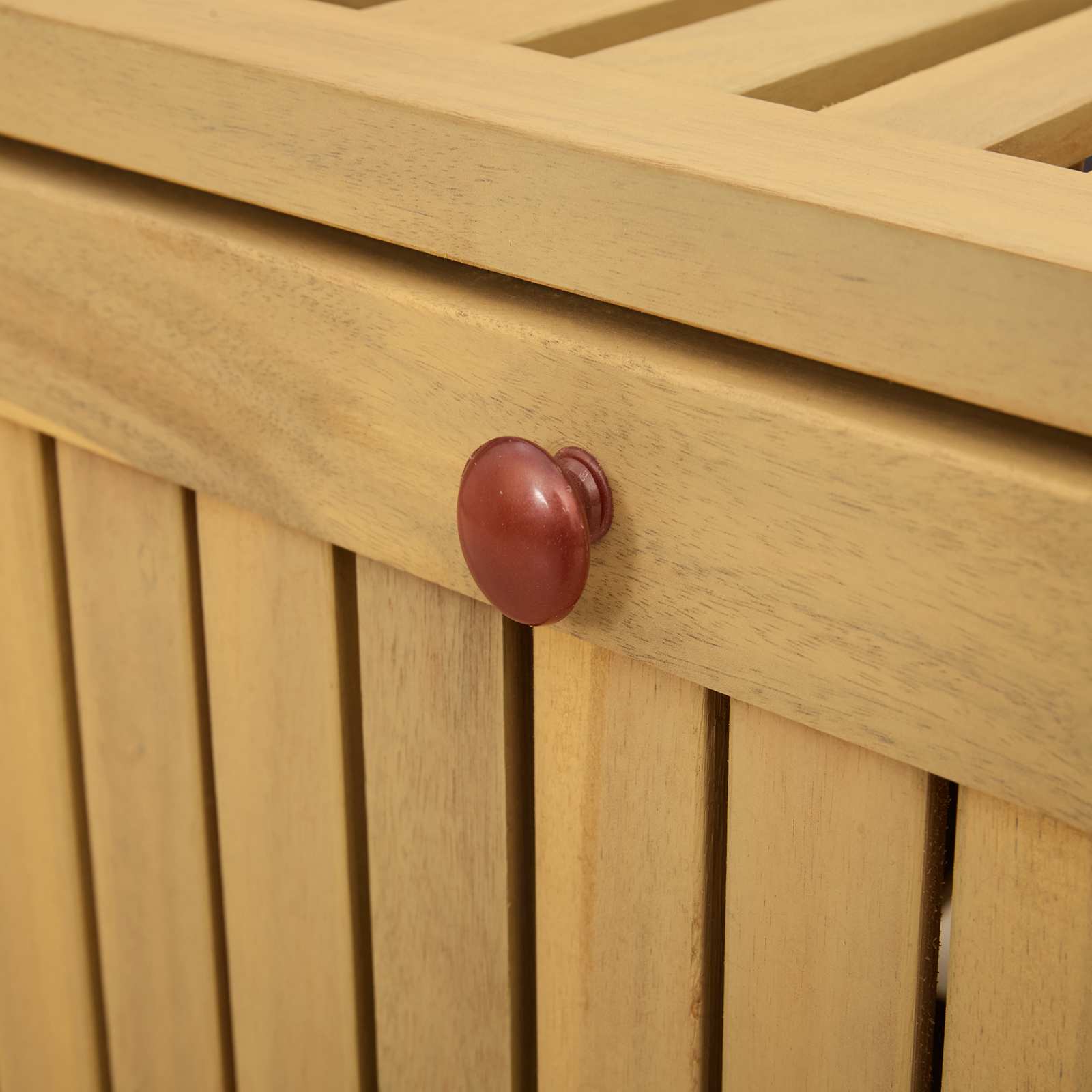 Opslagbank met opslag met de deur Massief Acacia image 7