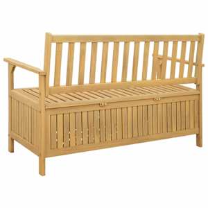 Úložná lavice 2 -Seater 120 x 63 x 84 cm Masivní akácie - obrázek 5