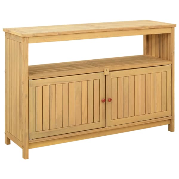 vidaXL Aiakonsoolilaud Kerge akatsia 110 x 35 x 75 cm Tugev akatsiapuu