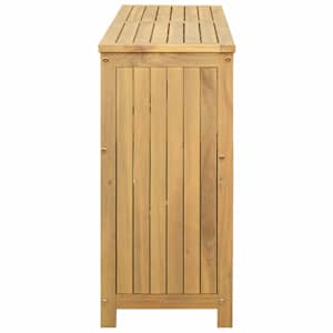 Zahradní konzolový stůl s policí Světlá akácie 110 x 35 x 75 cm - obrázek 6