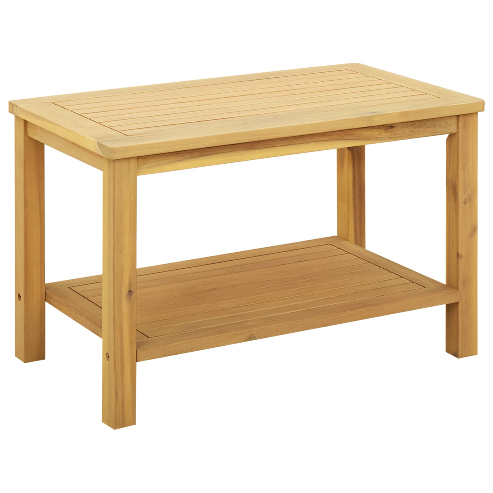 Bijzettafel Olie naturel 70 x 40 x 45 cm Massief Acaciahout image 2