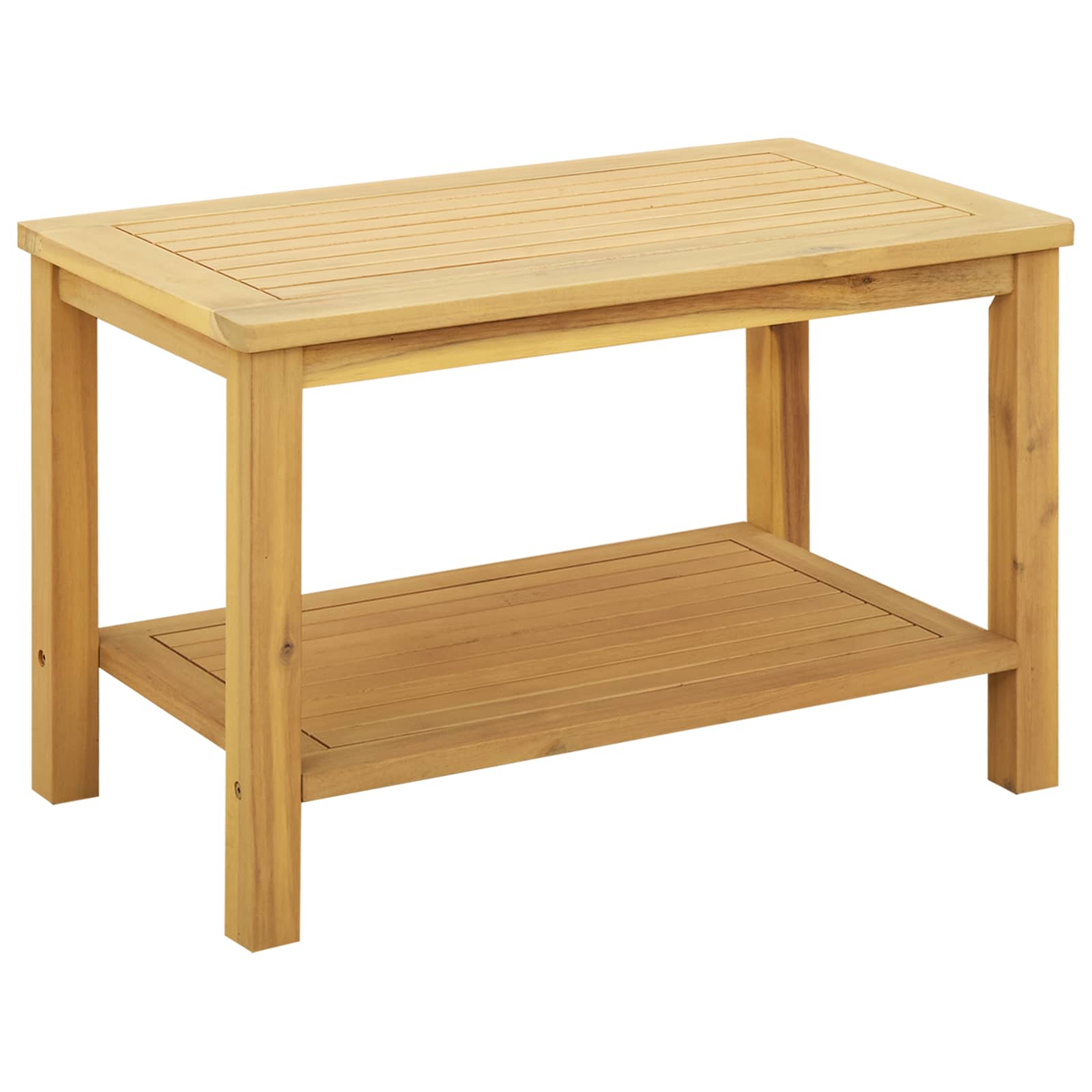 Bijzettafel Olie naturel 70 x 40 x 45 cm Massief Acaciahout image 6