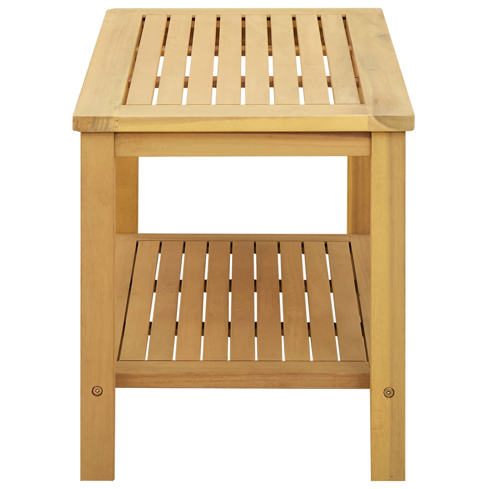 Bijzettafel Olie naturel 70 x 40 x 45 cm Massief Acaciahout image 5