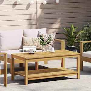 Stranska miza Olje naravno 110 x 55 x 45 cm Masiven les akacije