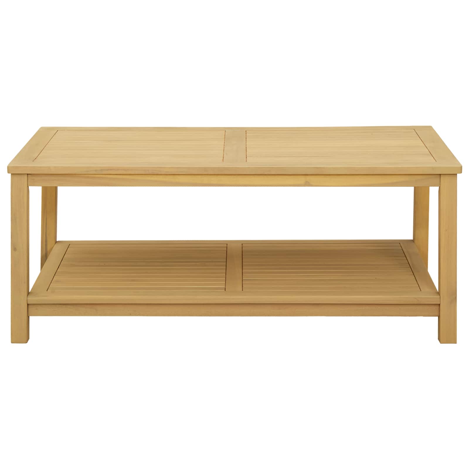 Bijzettafel Olie naturel 110 x 55 x 45 cm Massief Acaciahout image 4