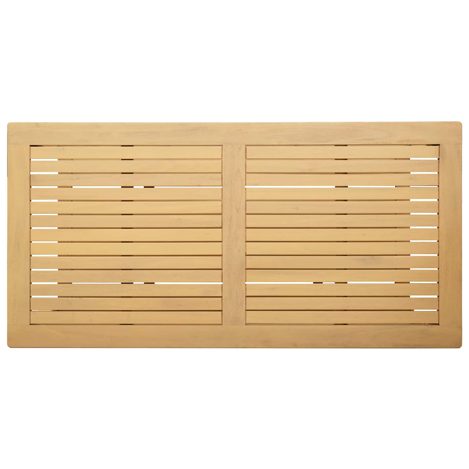 Bijzettafel Olie naturel 110 x 55 x 45 cm Massief Acaciahout image 7