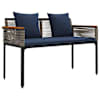 vidaXL V&auml;libank 2 -Seater 117 x 54 x 74.5 cm pol&uuml;rotang