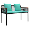 vidaXL V&auml;libank 2 -Seater 117 x 54 x 74.5 cm pol&uuml;rotang