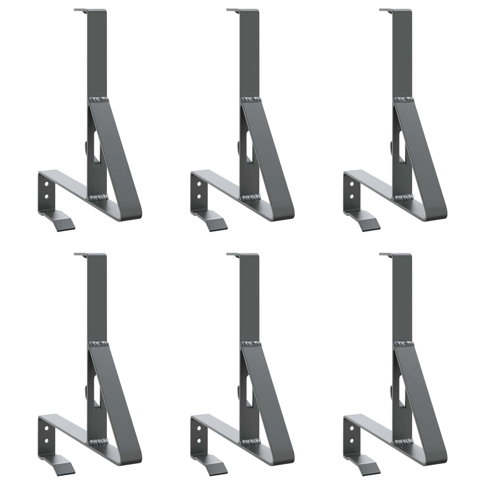 Podpora za snežno pregrado 6 pcs Antracit 29,5 x 3 x 34,5 cm - slika 2