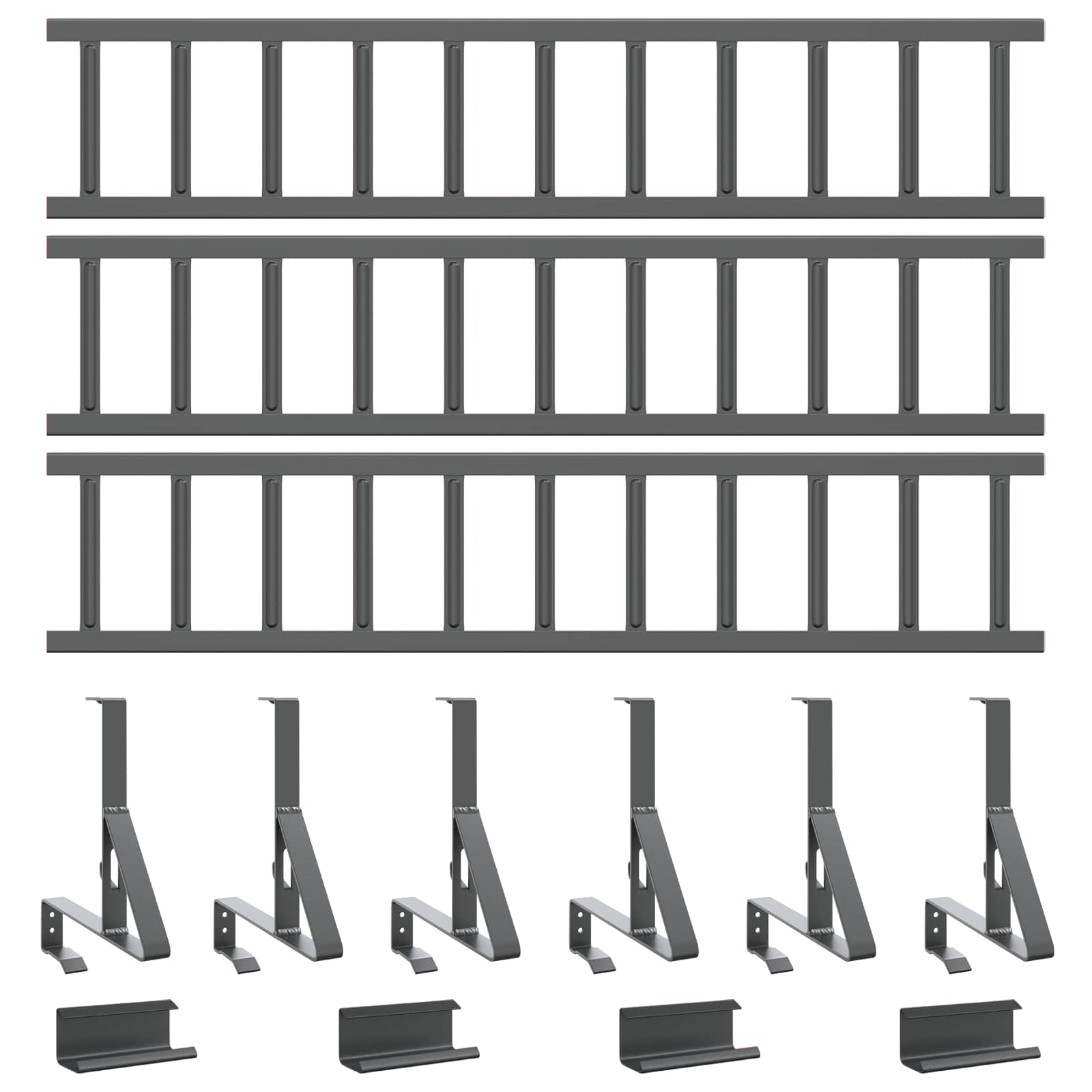 Snežni varovalni sistem za strehe Antracit 300 x 29,5 x 34,5 cm - slika 6