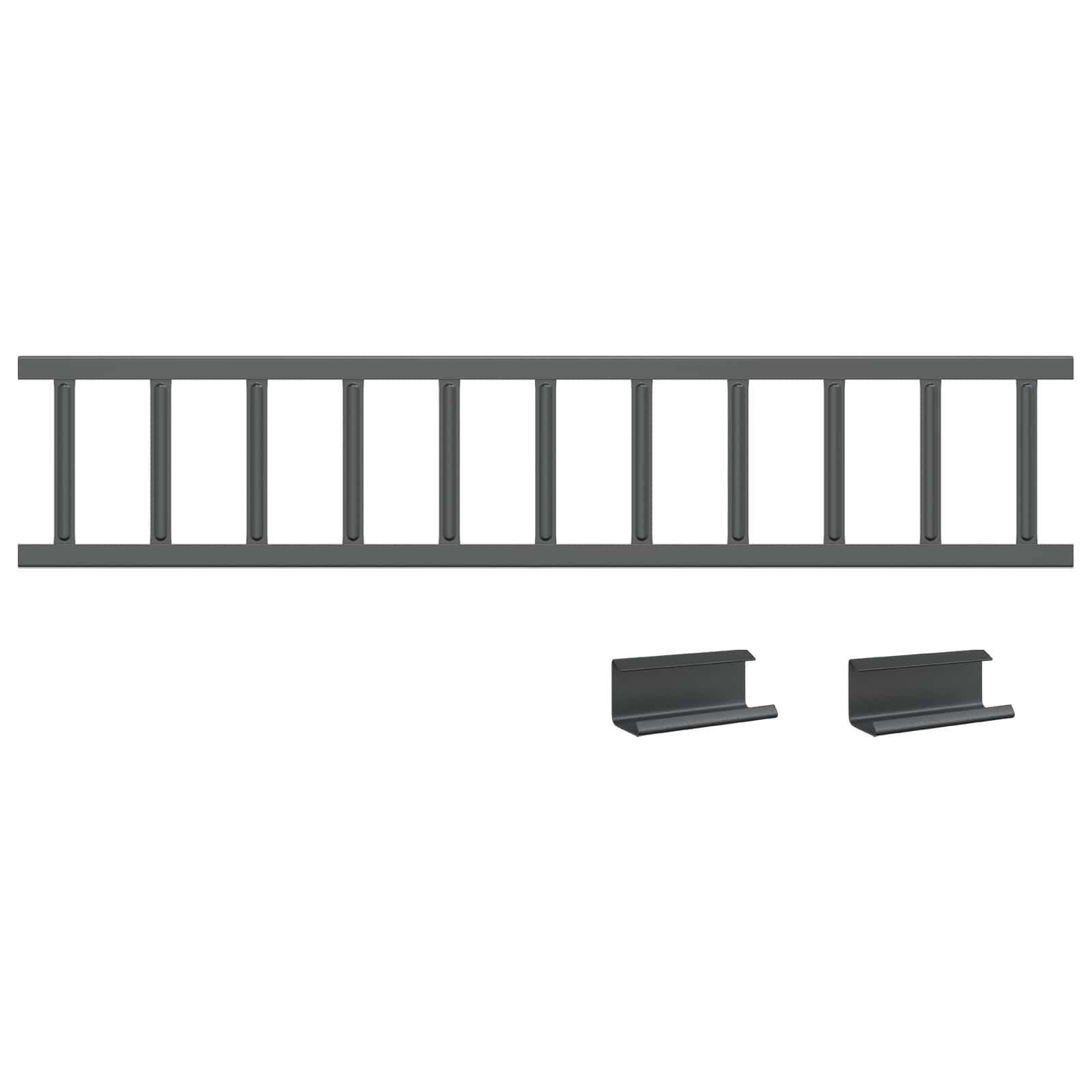 Snežni varovalni sistem za strehe Antracit 100 x 2,5 x 20 cm - slika 2