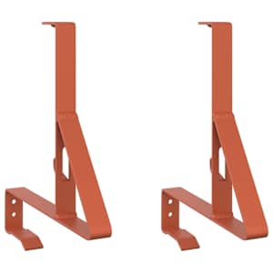 Podpora na sníh 2 pcs Červená 29,5 x 3 x 34,5 cm Ocel - obrázek 2