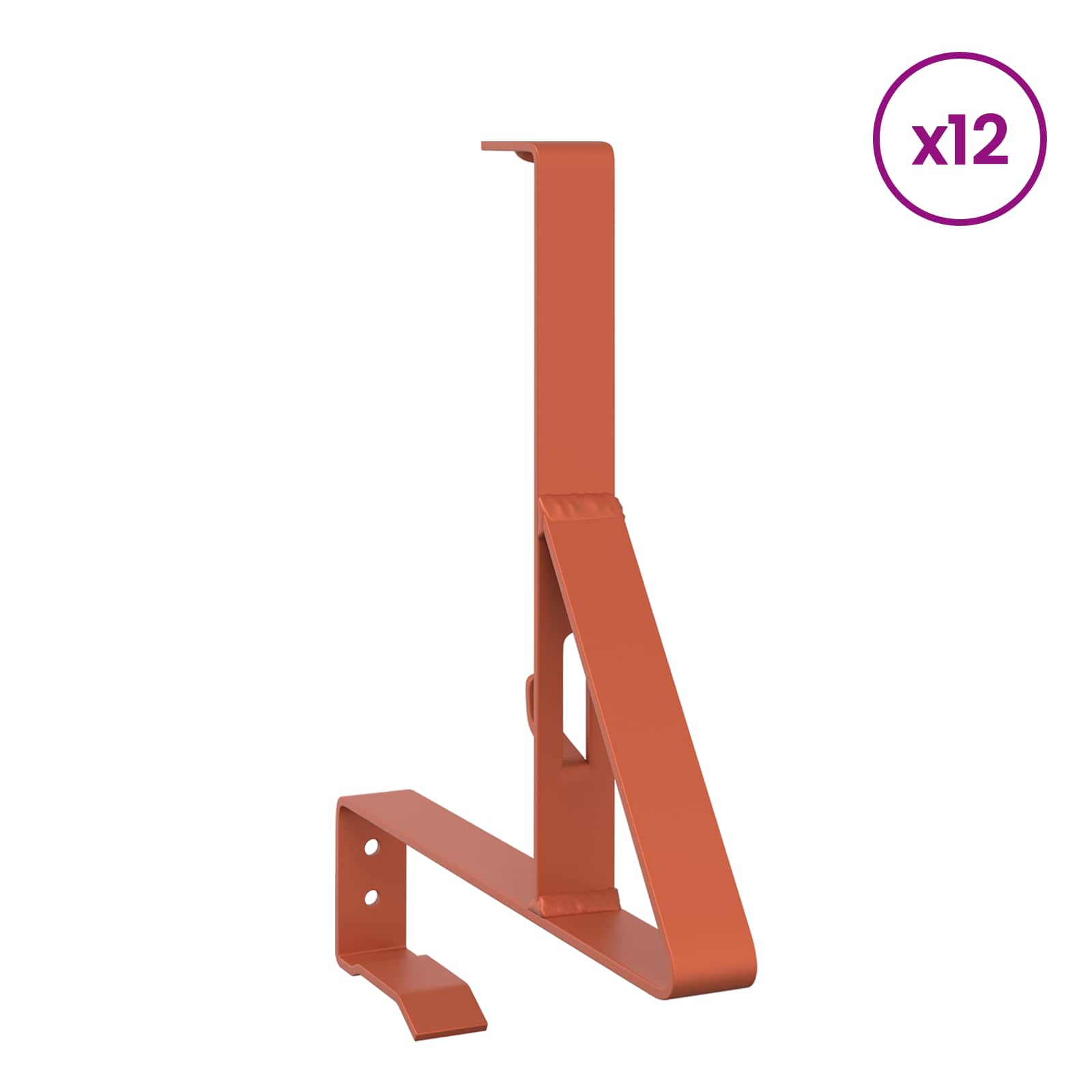 Podpora za snežno pregrado 12 pcs Rdeča 29,5 x 3 x 34,5 cm - slika 3