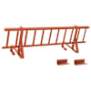 vidaXL Katuse lumekaitse Punane 800 x 29,5 x 34,5 cm Teras