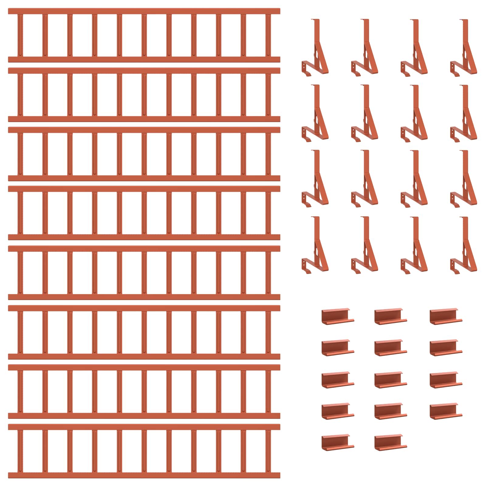 Snežni varovalni sistem za strehe Rdeča 800 x 29,5 x 34,5 cm - slika 7