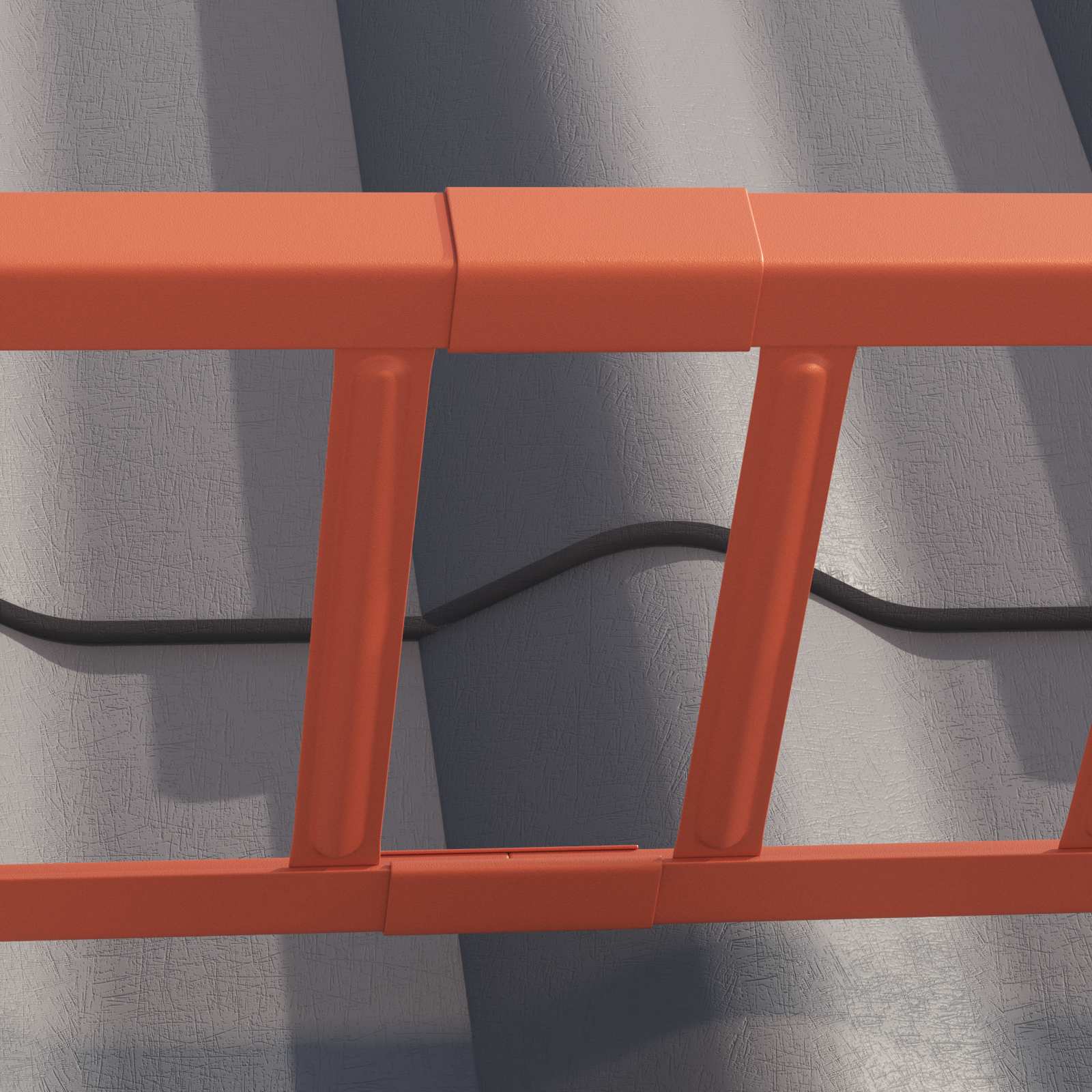 Snežni varovalni sistem za strehe Rdeča 600 x 2,5 x 20 cm Jeklo - slika 3