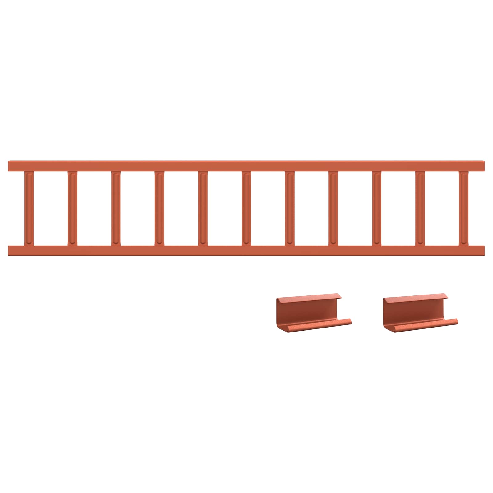 Snežni varovalni sistem za strehe Rdeča 1200 x 2,5 x 20 cm - slika 2