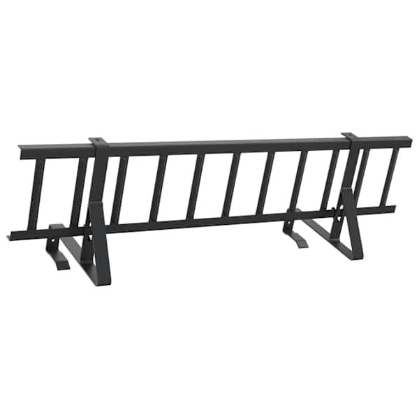 vidaXL Katuse lumekaitse Must 100 x 29,5 x 34,5 cm Teras