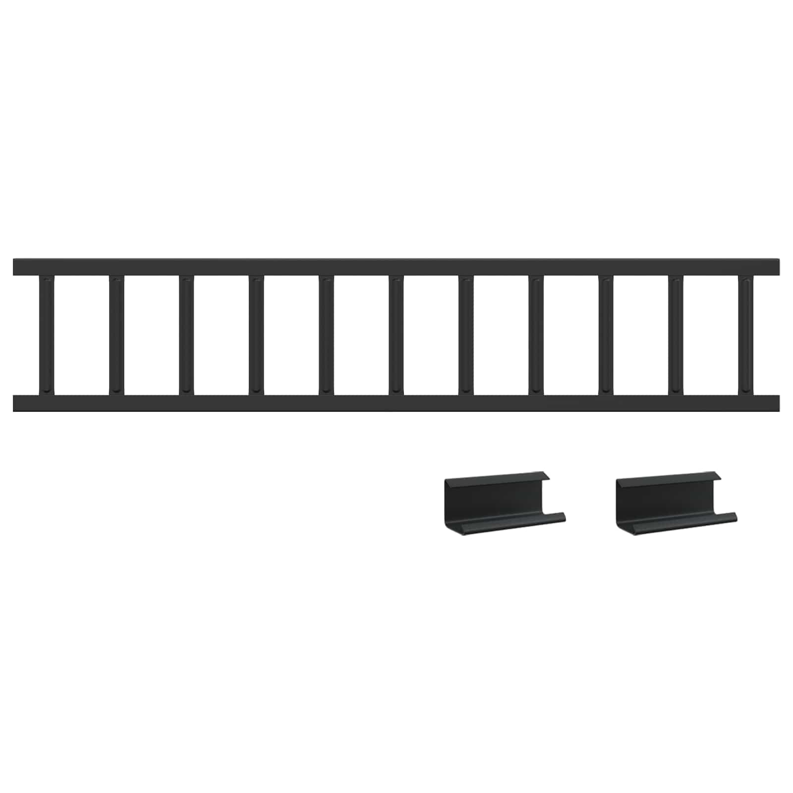 Snežni varovalni sistem za strehe 1200 x 2,5 x 20 cm Jeklo - slika 2