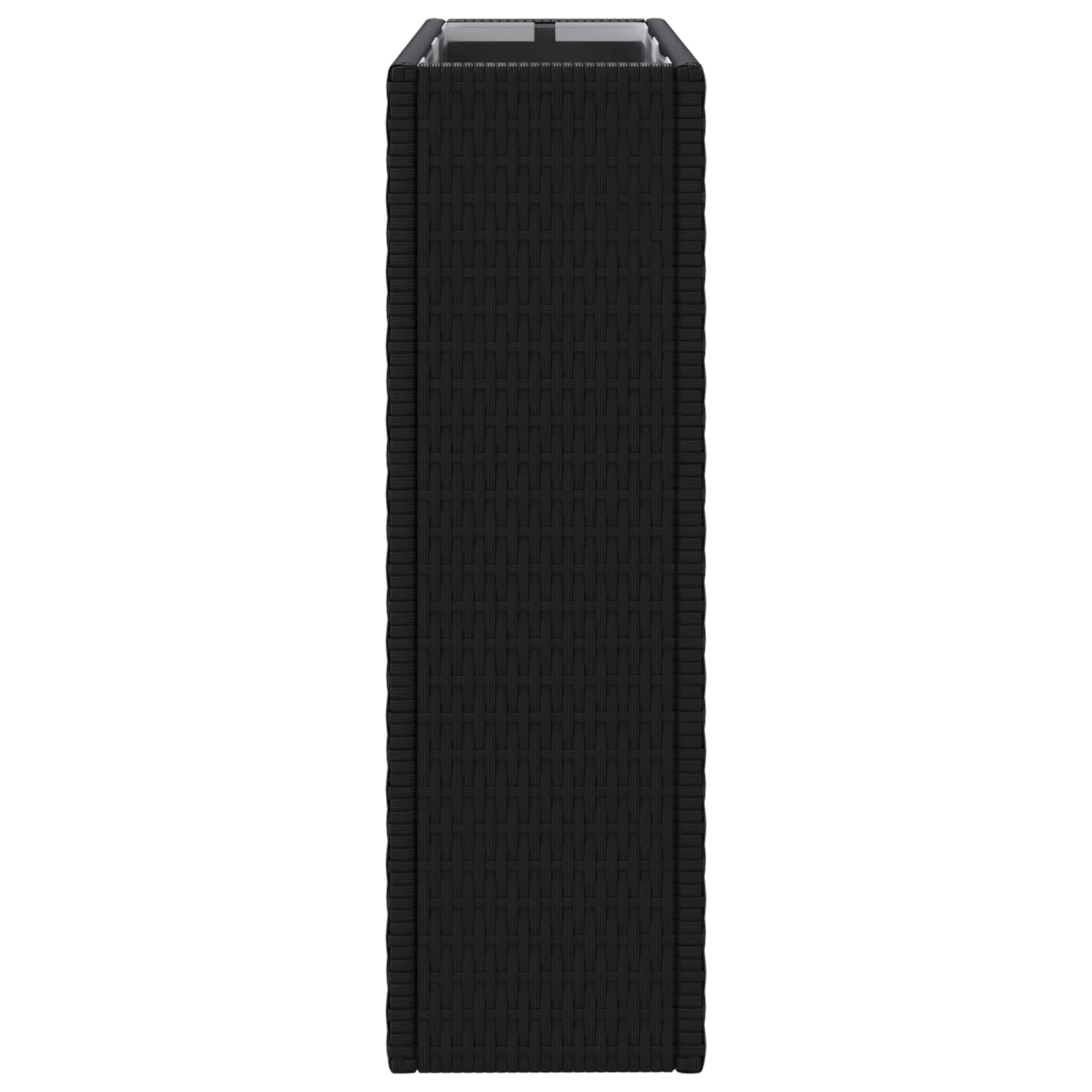 Hoge Plantenbak Zwart 55 x 22 x 70 cm polyrattan image 5