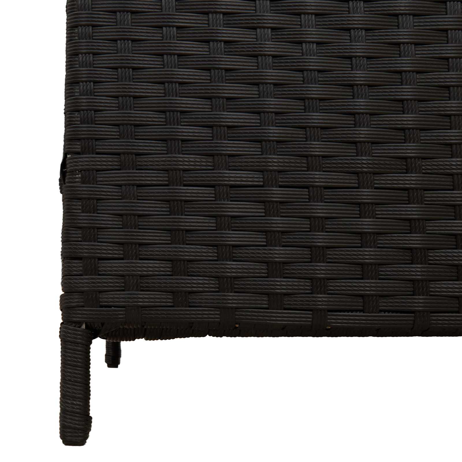 Buiten Afvalbak Zwart 40 x 40 x 80 cm poly rattan image 8