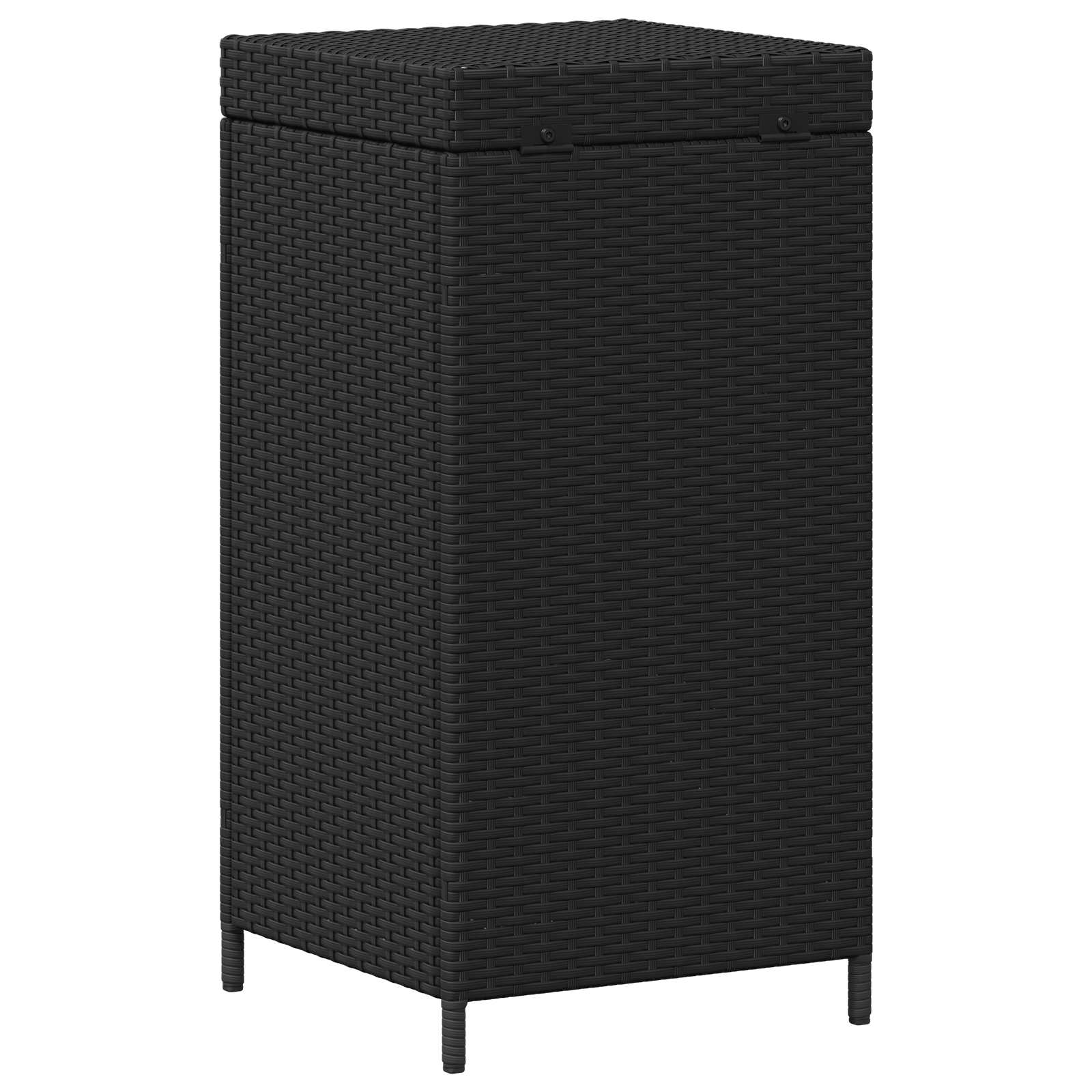 Buiten Afvalbak Zwart 40 x 40 x 80 cm poly rattan image 7