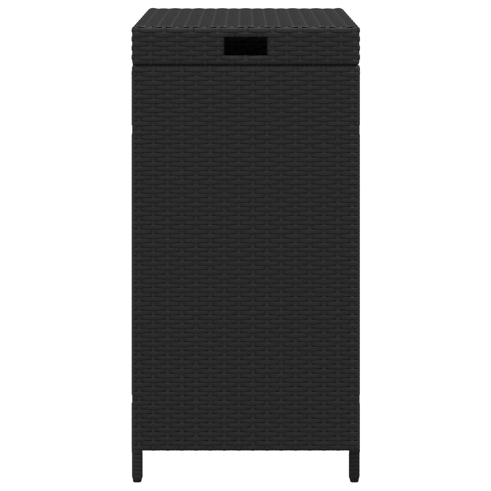 Buiten Afvalbak Zwart 40 x 40 x 80 cm poly rattan image 5
