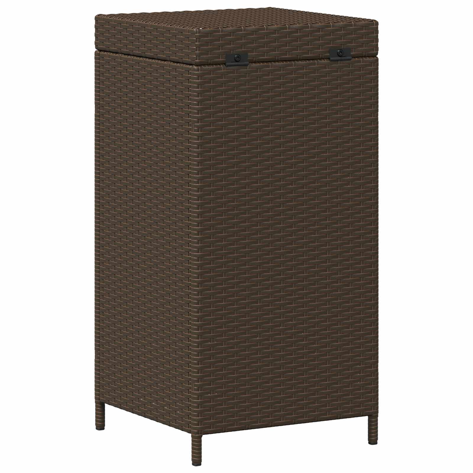 Buiten Afvalbak Bruin 40 x 40 x 80 cm poly rattan image 7