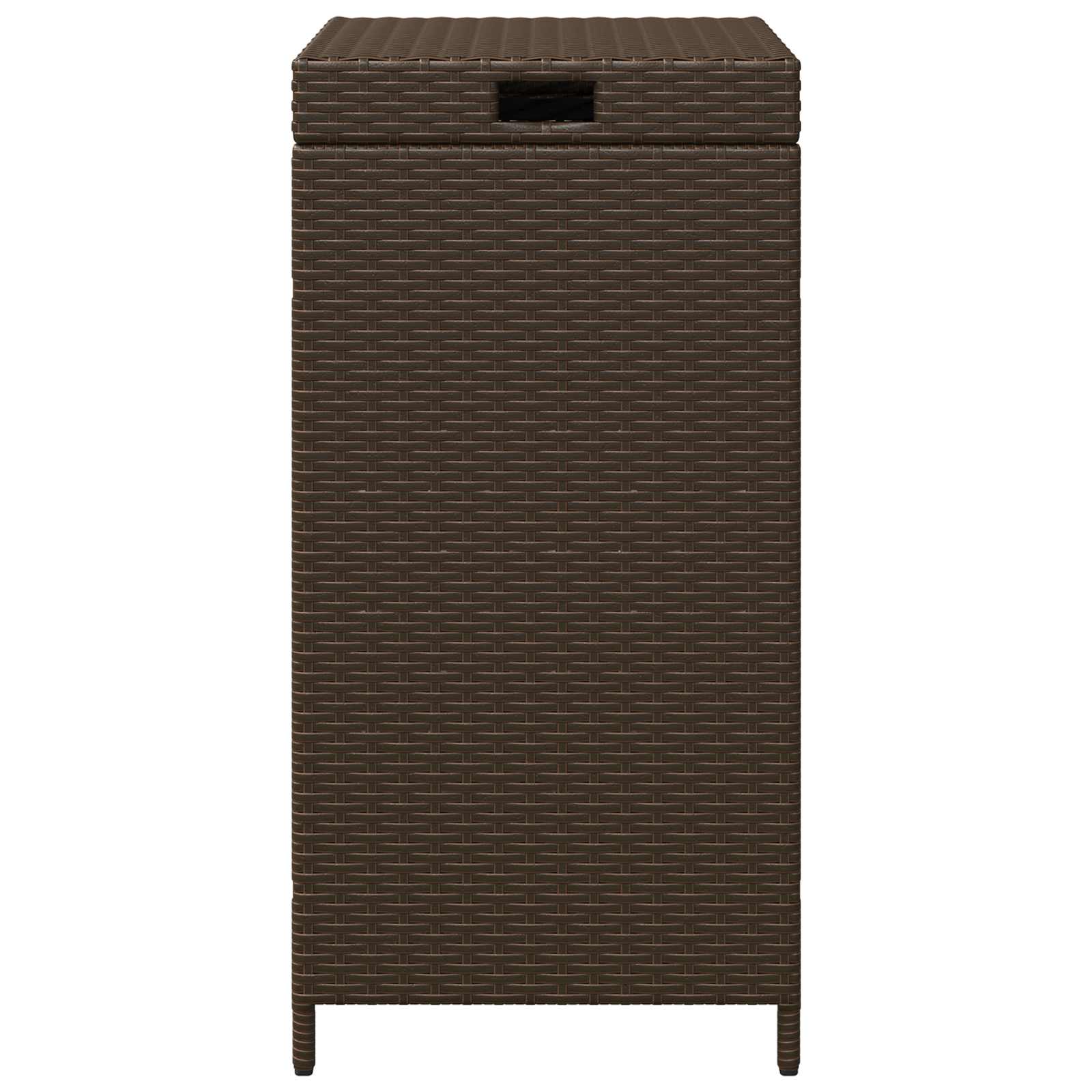 Buiten Afvalbak Bruin 40 x 40 x 80 cm poly rattan image 5